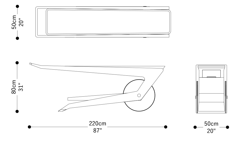 Imagen de las dimensiones principales del producto
